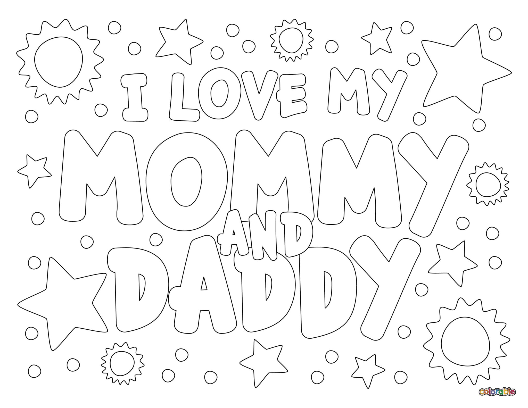 I Love You Dad Coloring Pages - 20 Free Pages | Colorable