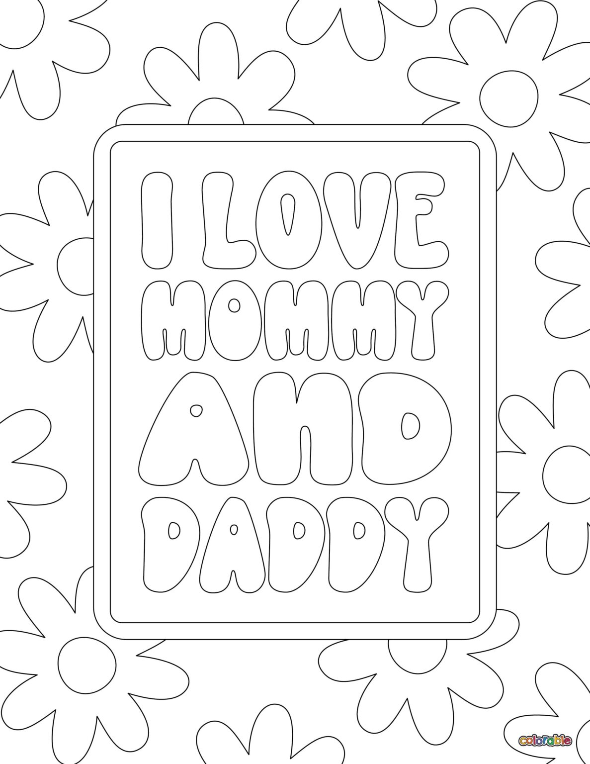 I Love You Dad Coloring Pages - 20 Free Pages | Colorable