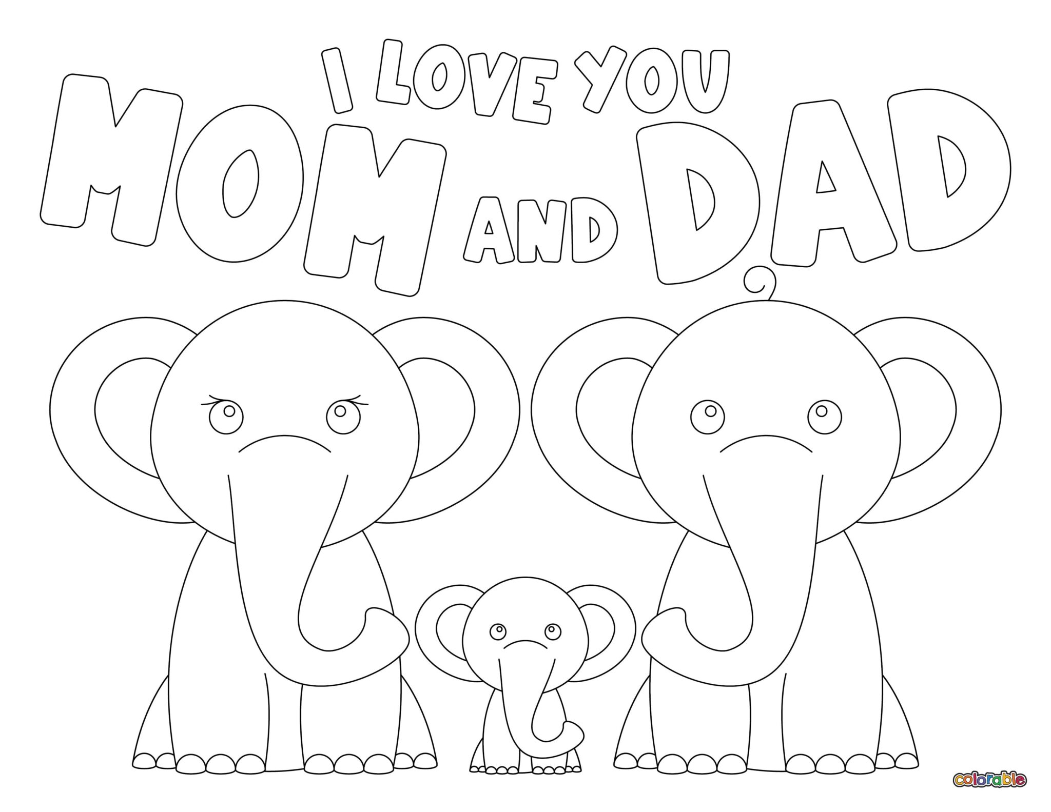 I Love You Dad Coloring Pages - 20 Free Pages | Colorable