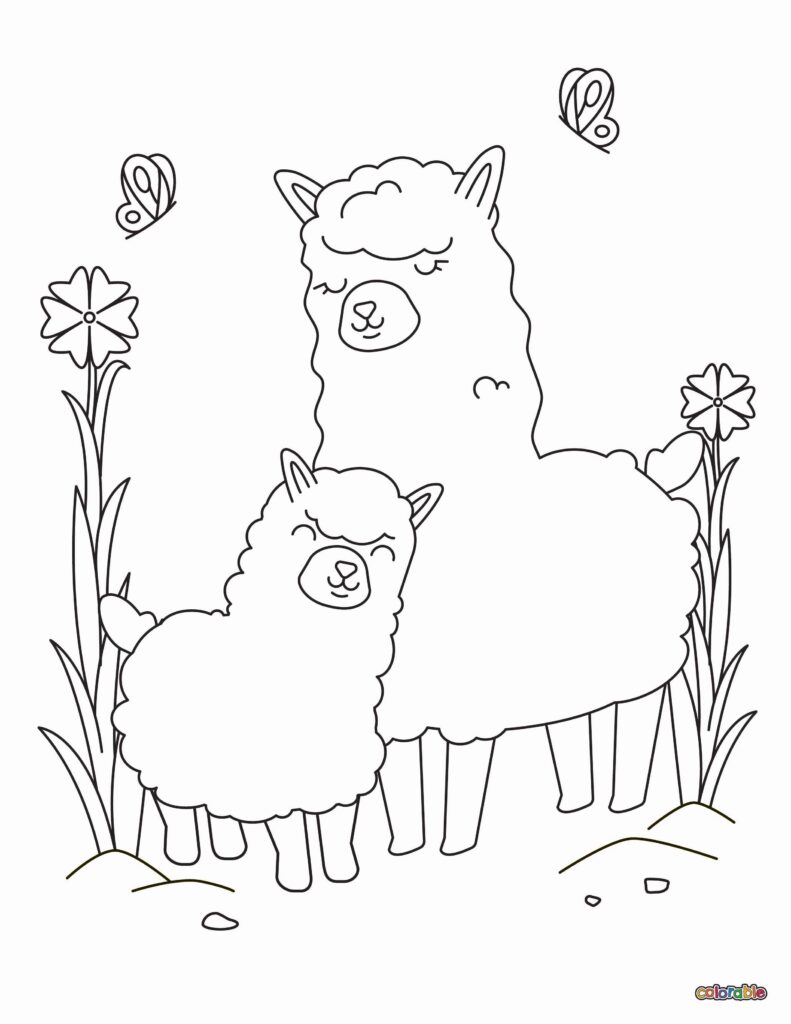 Printable-Alpaca-Coloring-Page-12