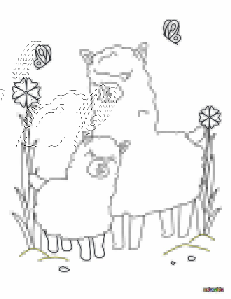 Printable-Alpaca-Coloring-Page-12