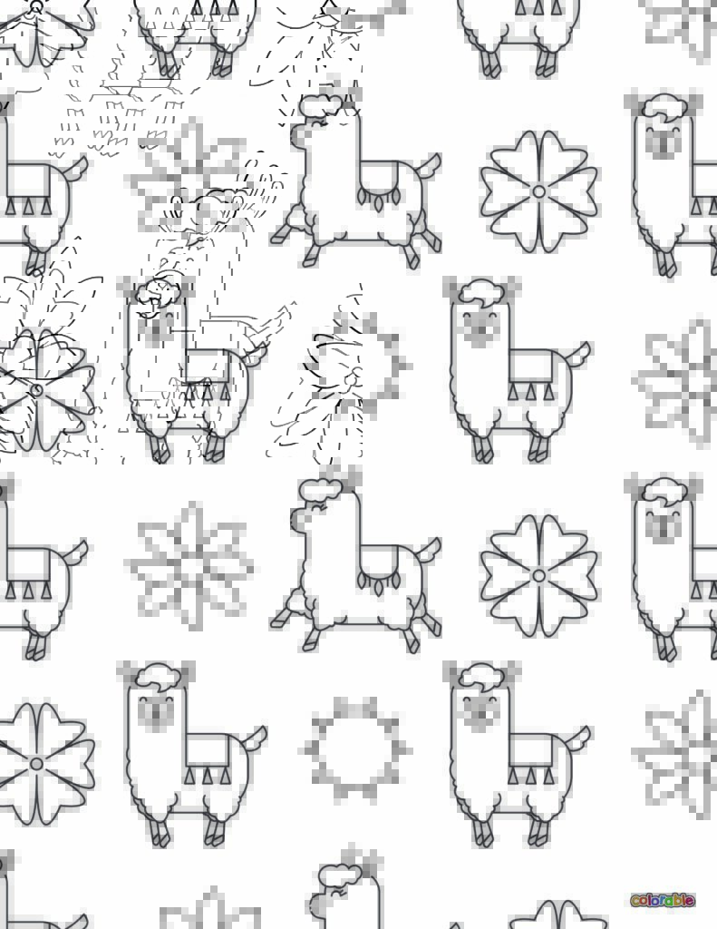 Printable-Alpaca-Coloring-Page-17