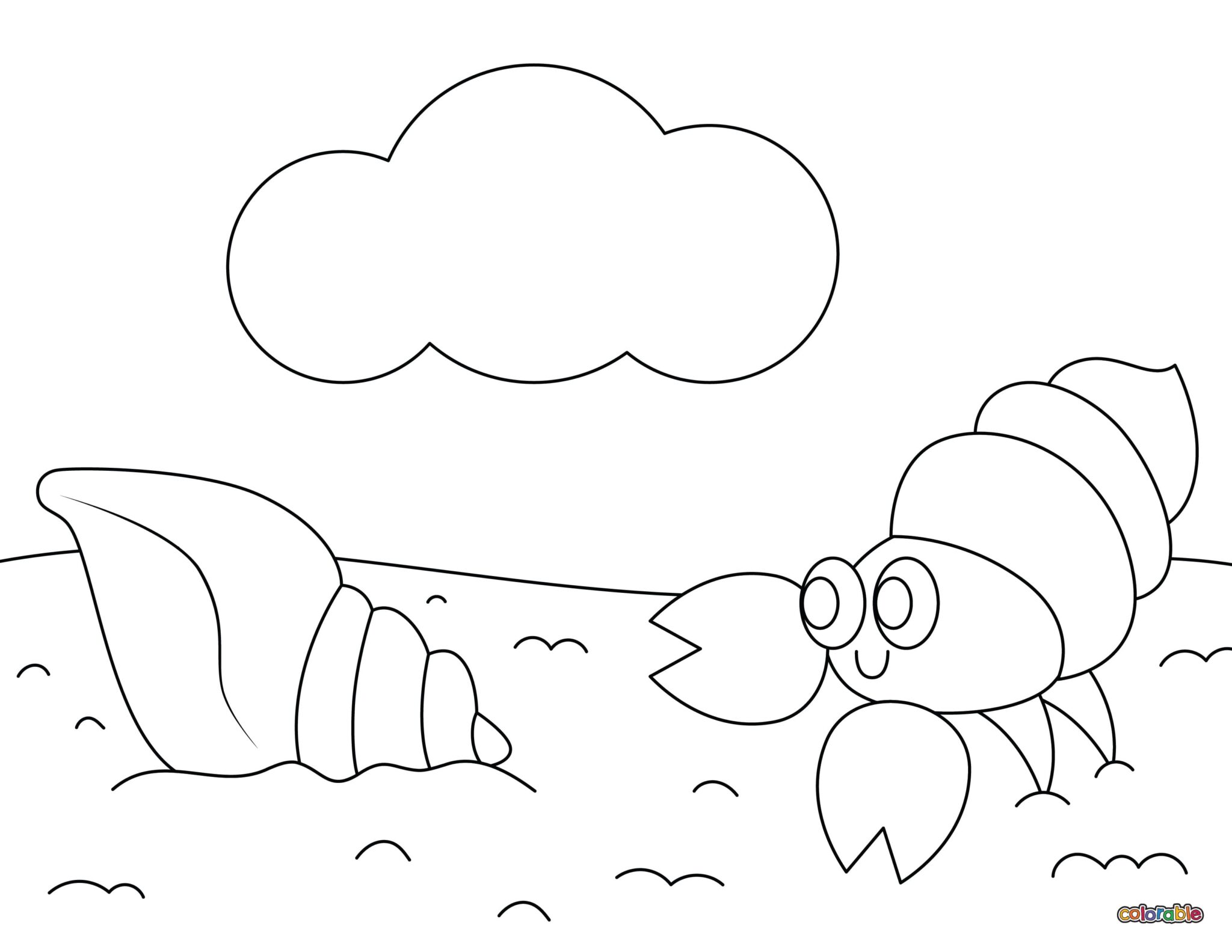 Seashell Coloring Pages - 25 Free Pages | Colorable