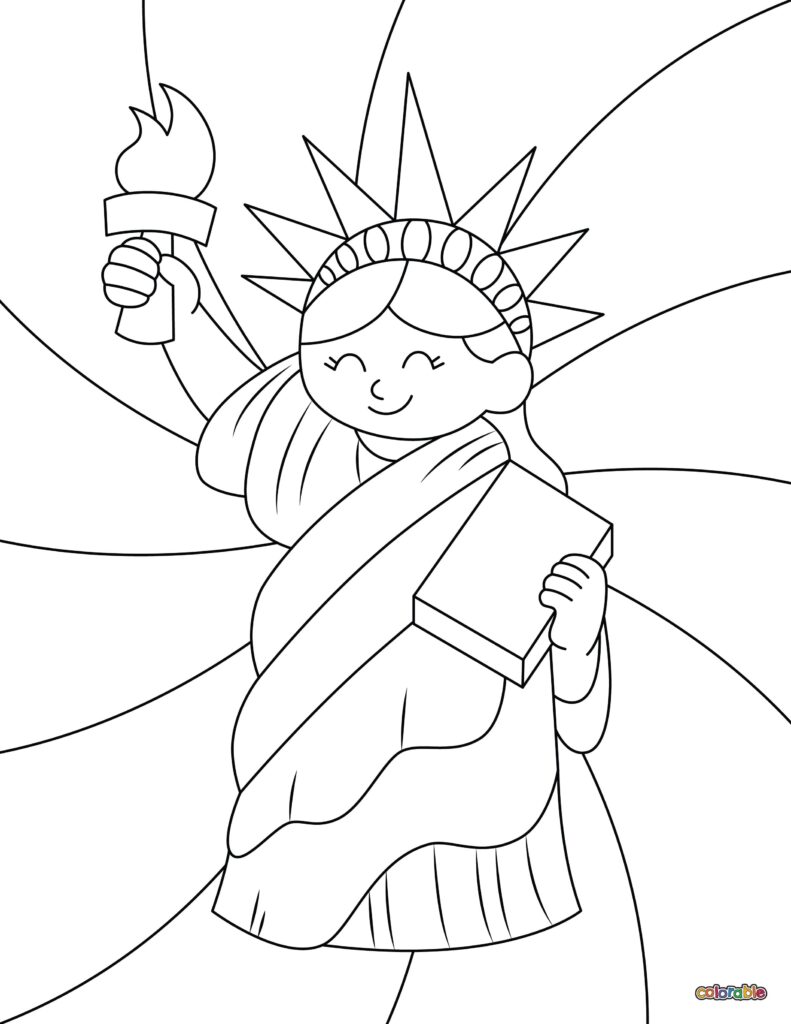 Statue Liberty Coloring Page Sketch Coloring Page Statue Liberty Coloring Page Sketch Coloring Page