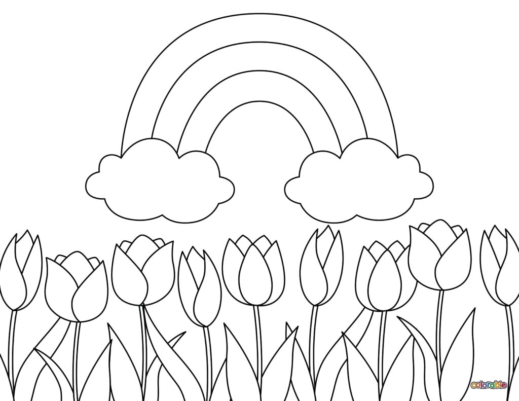 Printable-Tulip-Coloring-Page-21