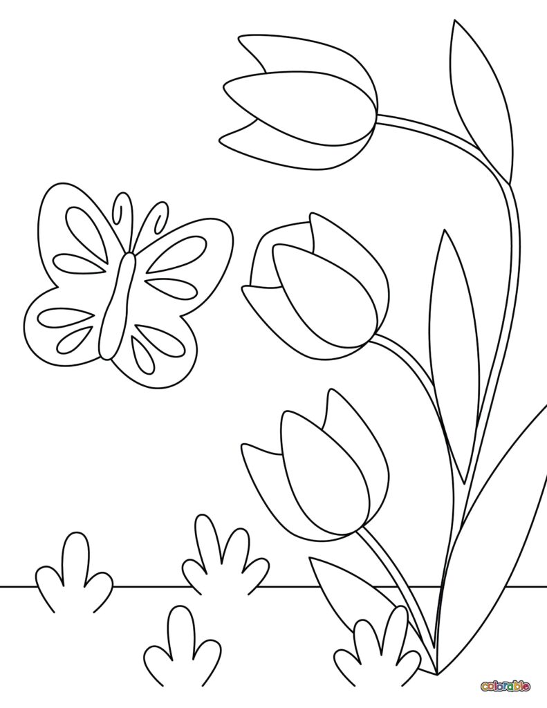 Printable-Tulip-Coloring-Page-23