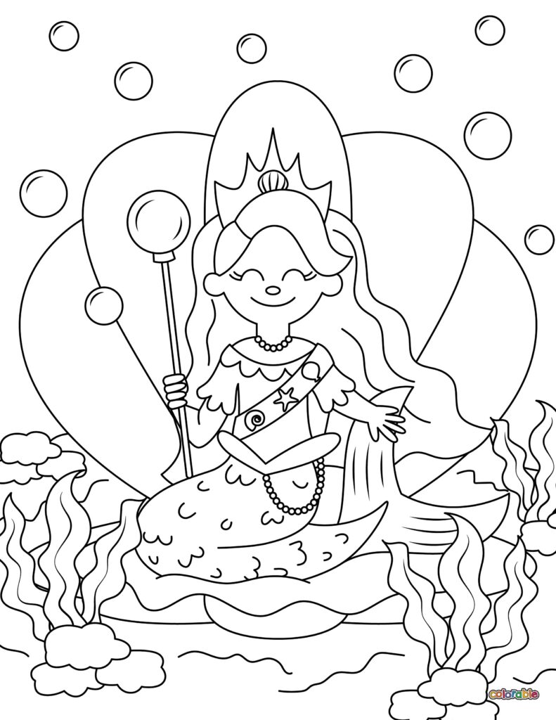Printable-Mermaid-Coloring-Page-14