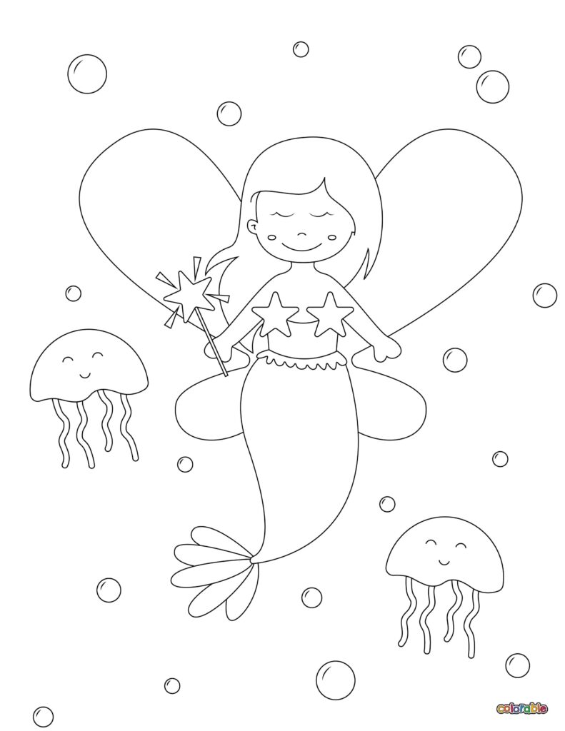 Printable-Mermaid-Coloring-Page-4