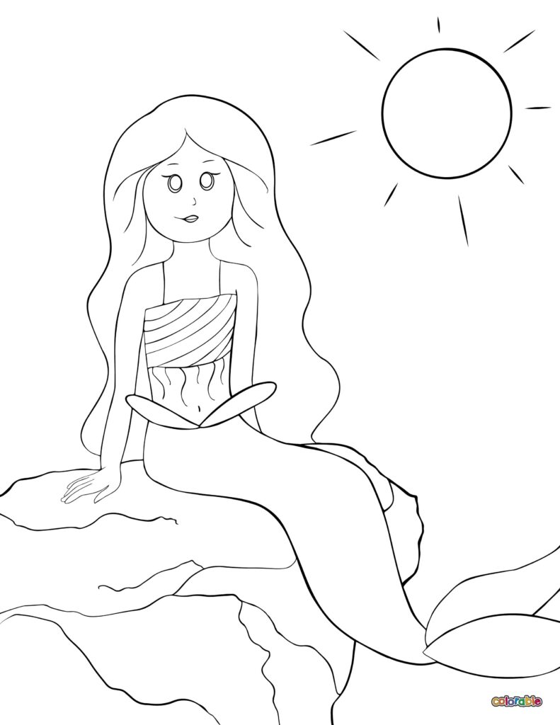 Printable-Mermaid-Coloring-Page-6