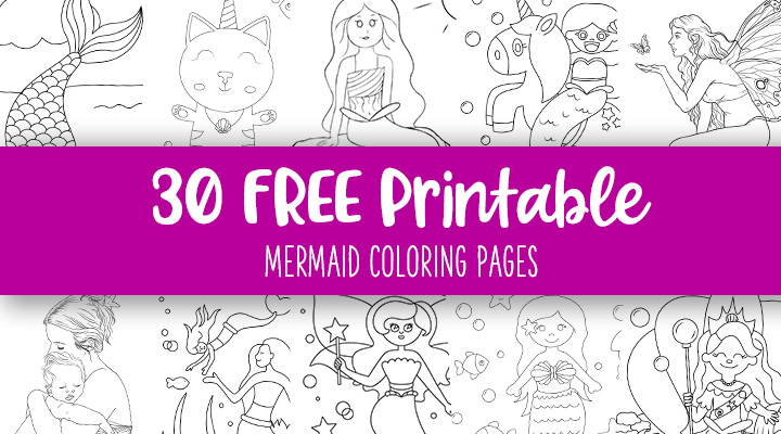 Printable-Mermaid-Coloring-Pages-Feature-Image