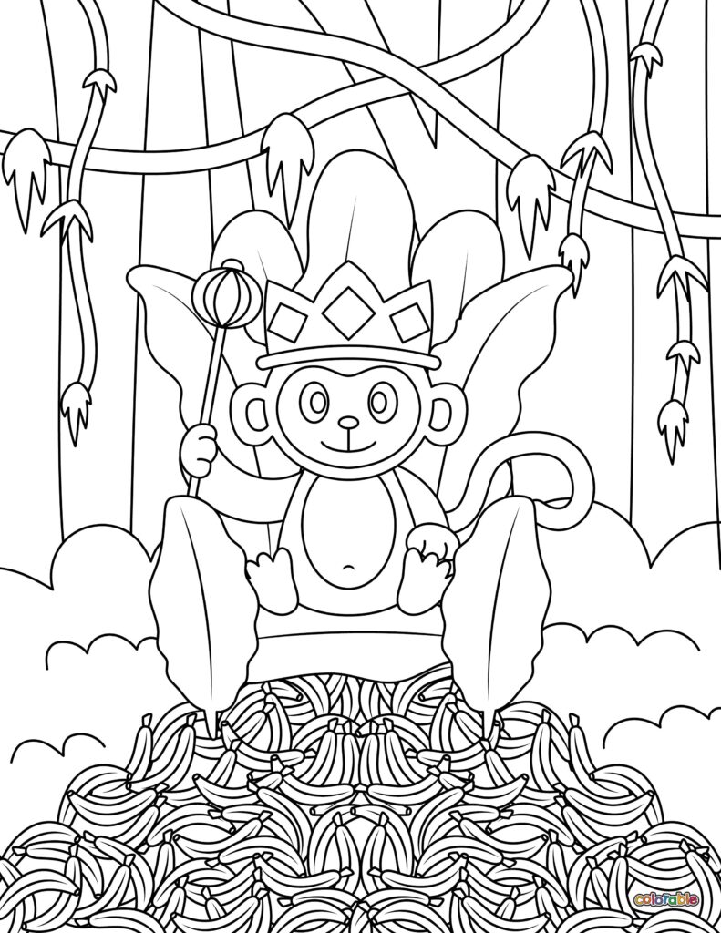 Printable-Monkey-Coloring-Page-6