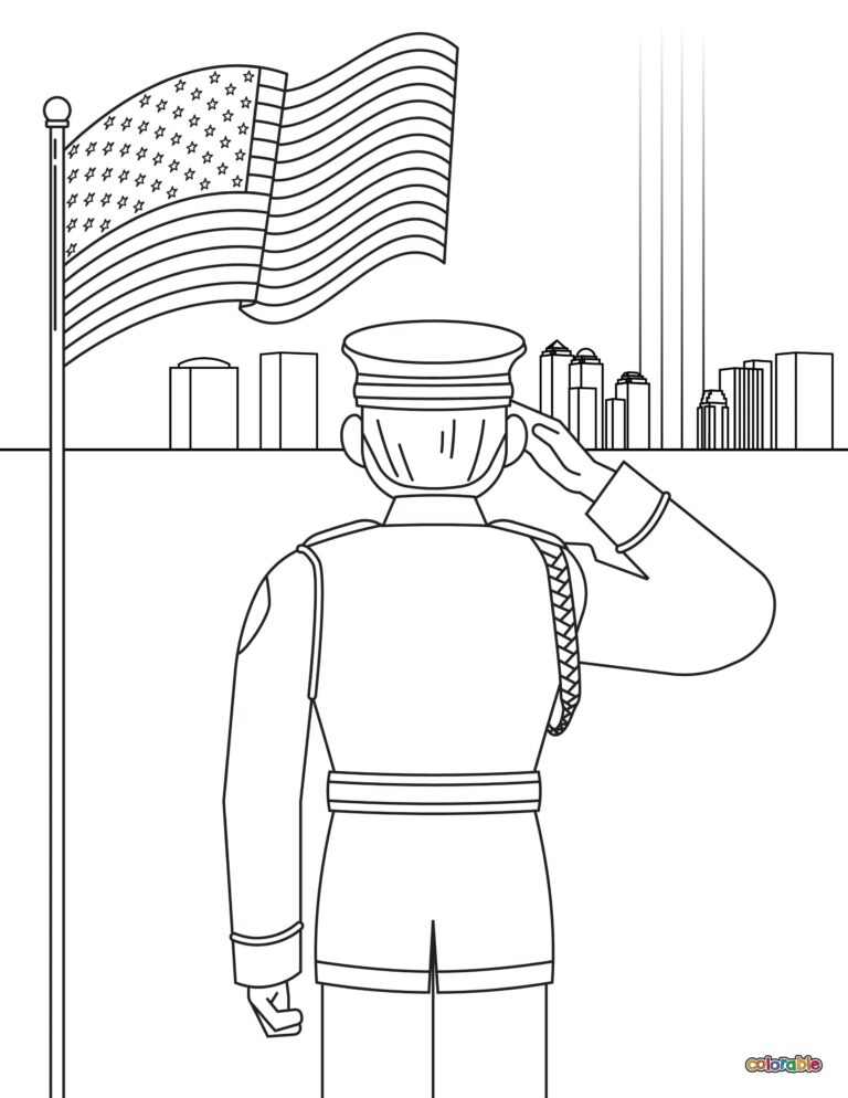 9/11 Coloring Pages - 25 Free Pages | Colorable