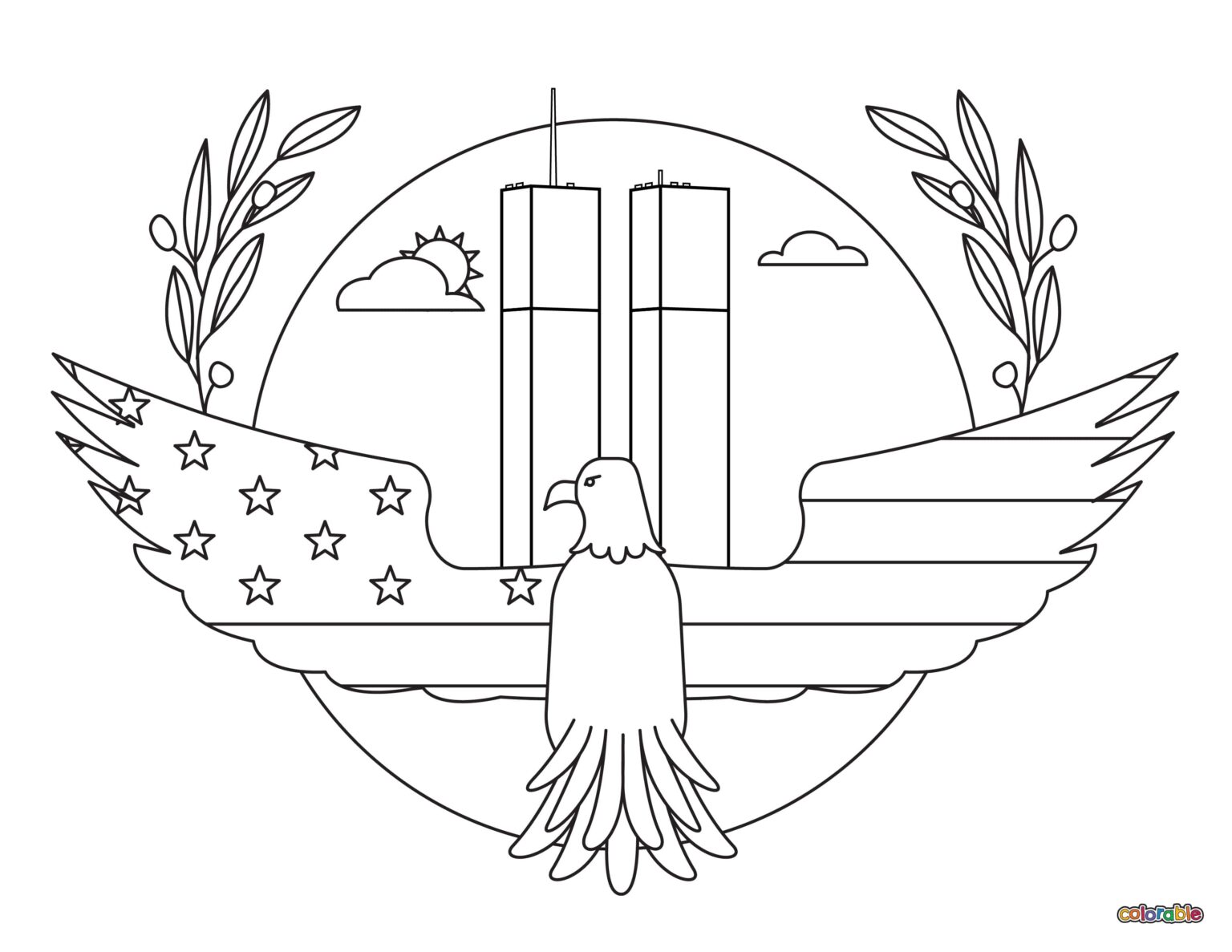 9/11 Coloring Pages - 25 Free Pages | Colorable