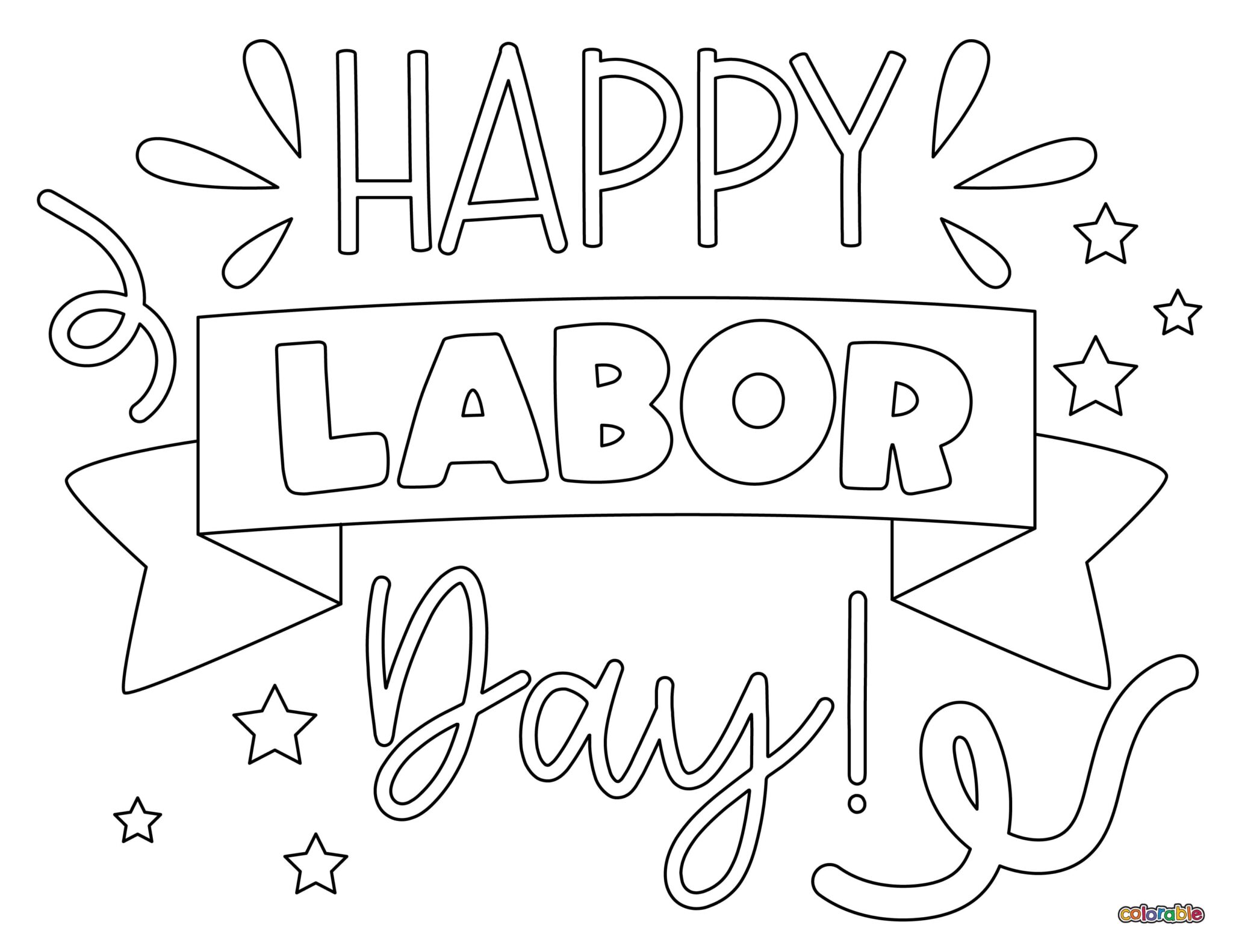 Labor Day Coloring Pages 30 Free Pages Colorable Labor Day Coloring Pages 30 Free Pages Colorable