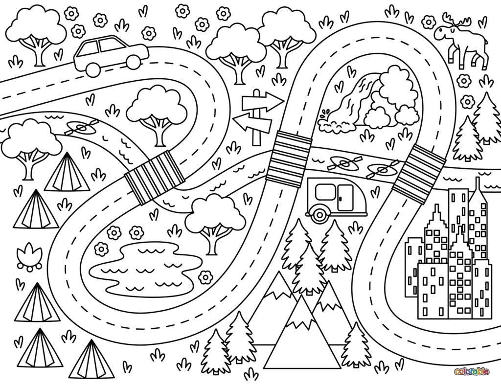Printable-Road-Trip-Coloring-Page-6