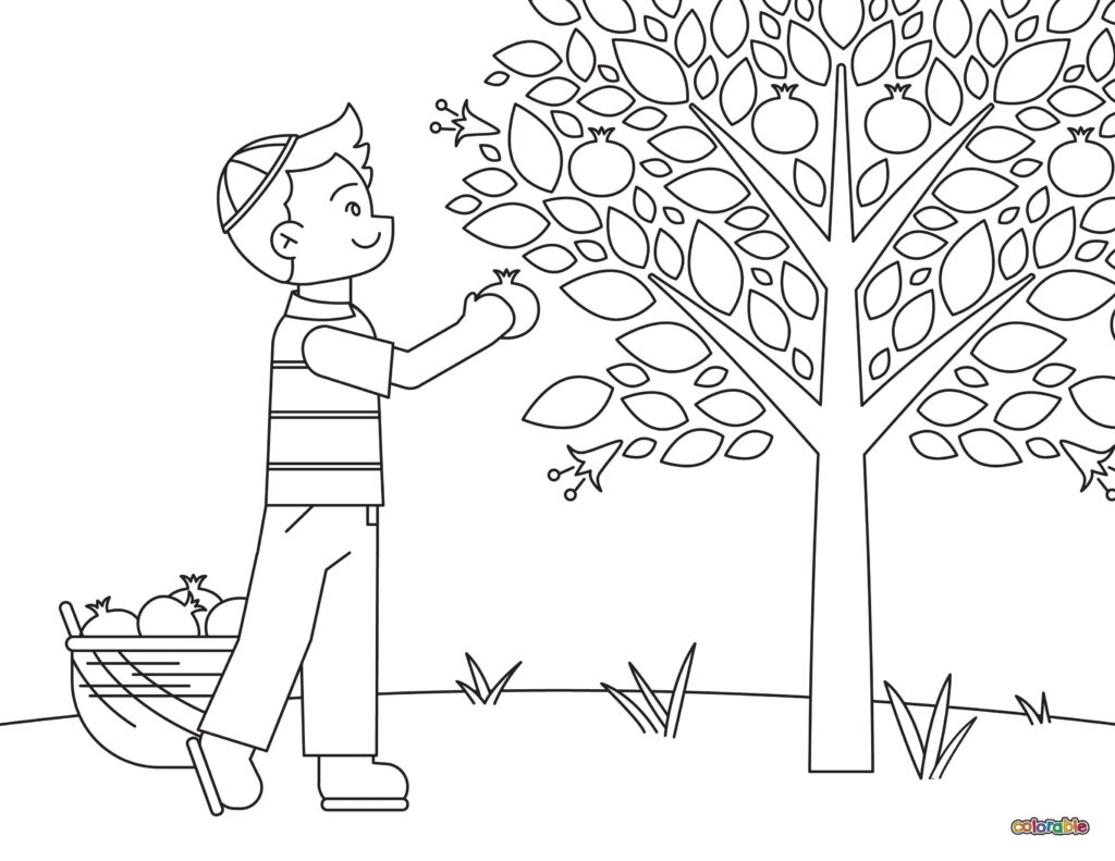 Printable-Rosh-Hashanah-Coloring-Page-3