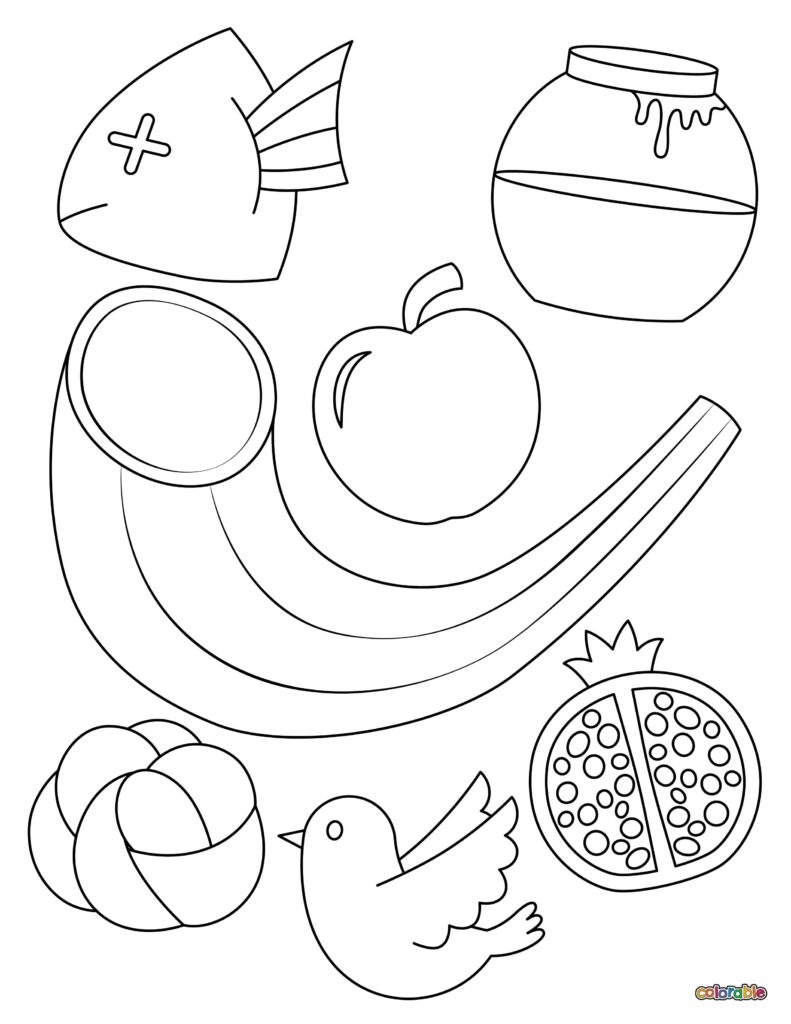 Printable-Rosh-Hashanah-Coloring-Page-6