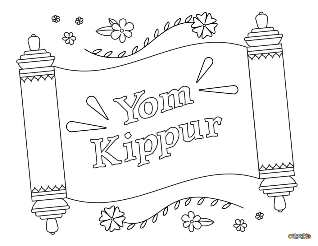 Printable-Yom-Kippur-Coloring-Page-1