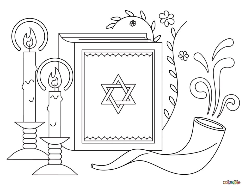Printable-Yom-Kippur-Coloring-Page-3