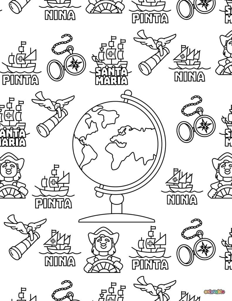 Printable-Columbus-Day-Coloring-Page-2