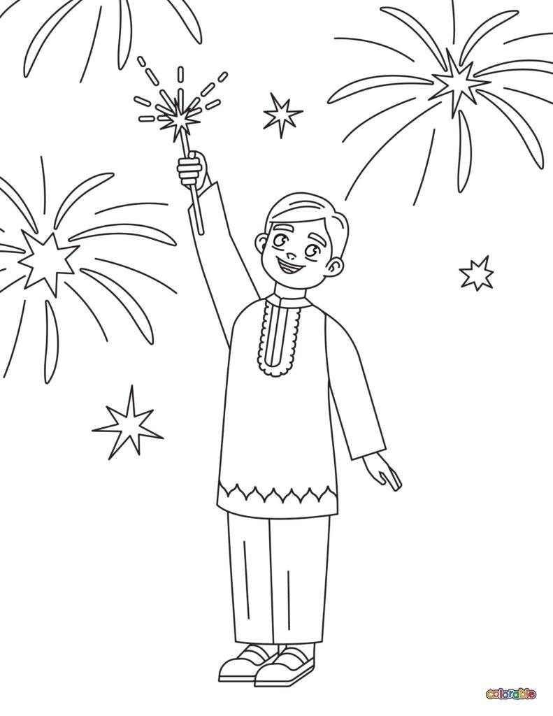 Printable-Diwali-Coloring-Page-10