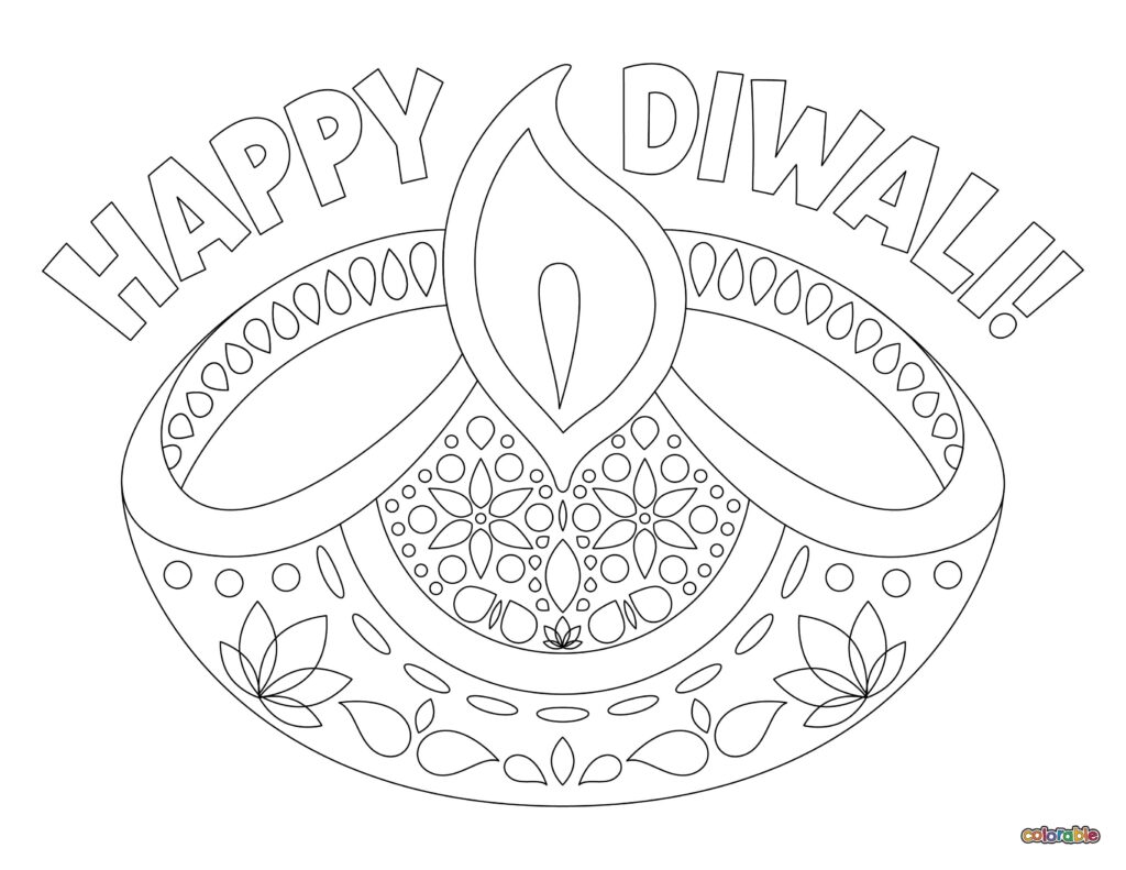 Printable-Diwali-Coloring-Page-11