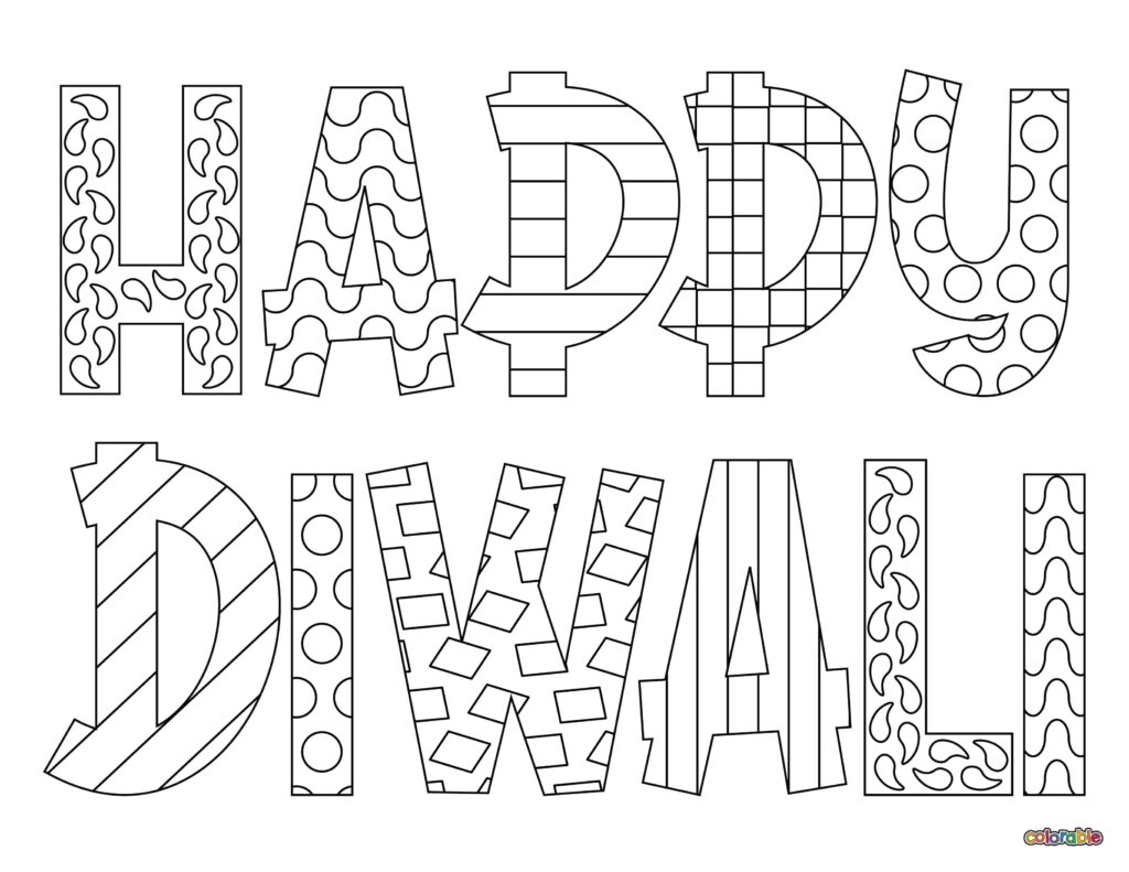 Printable-Diwali-Coloring-Page-16