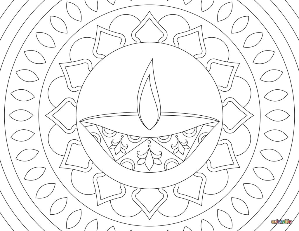 Printable-Diwali-Coloring-Page-22