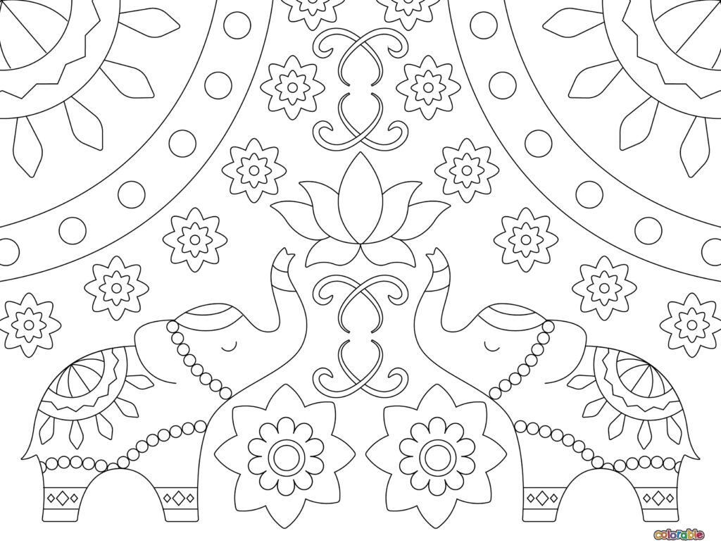 Printable-Diwali-Coloring-Page-23