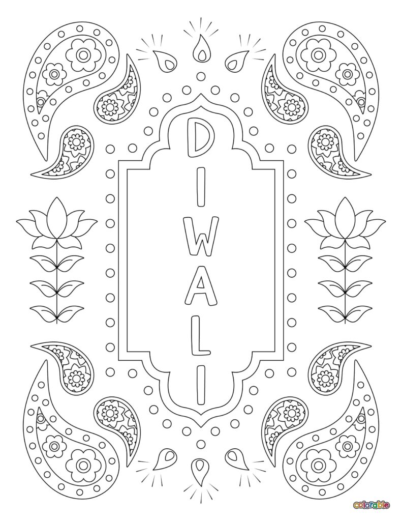 Printable-Diwali-Coloring-Page-25