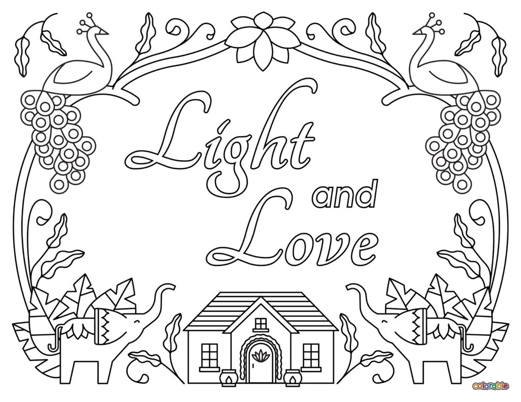 Printable-Diwali-Coloring-Page-6