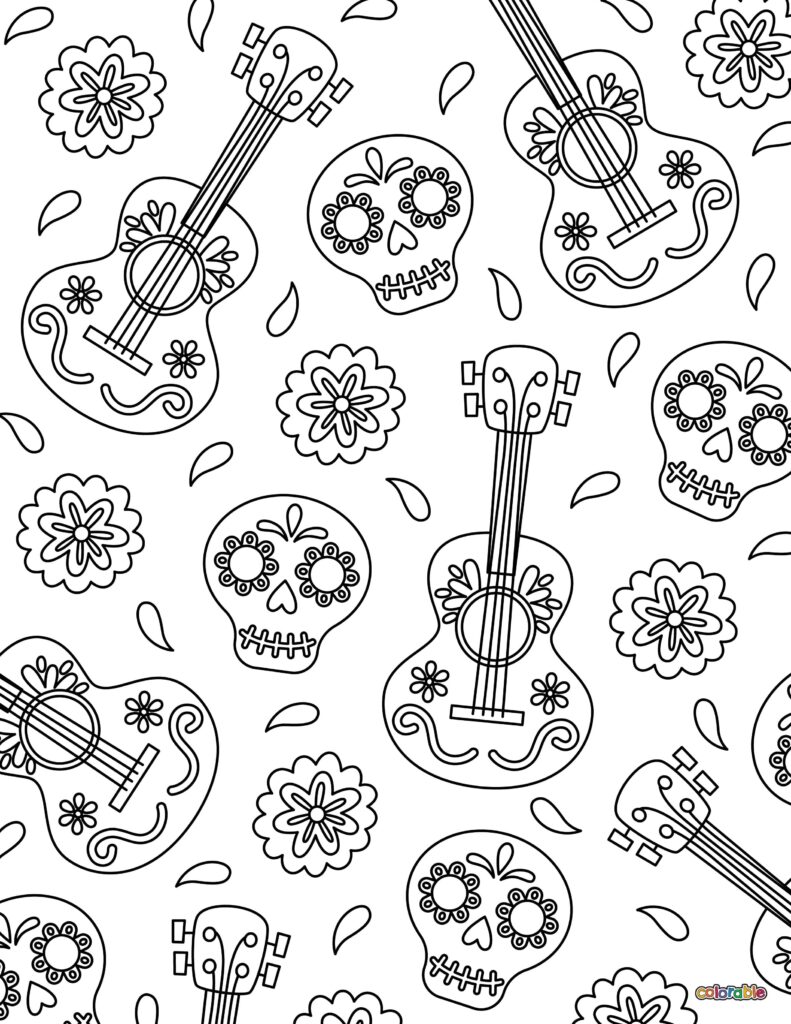Printable-Dia-De-Los-Muertos-Coloring-Page-12