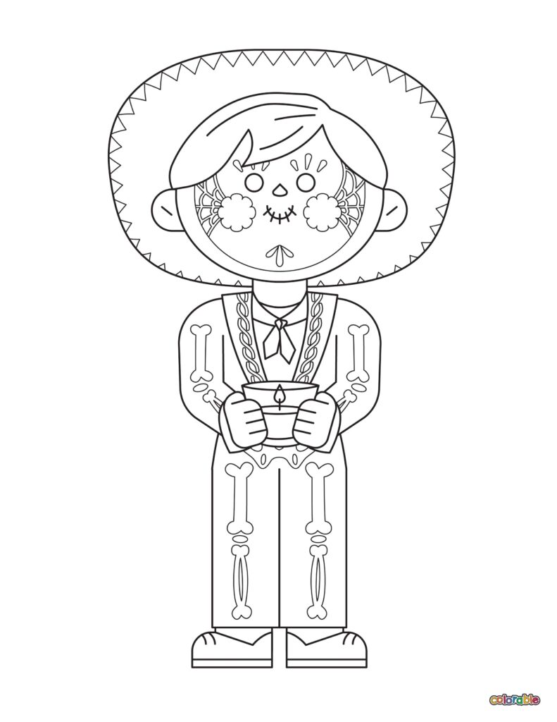 Printable-Dia-De-Los-Muertos-Coloring-Page-2
