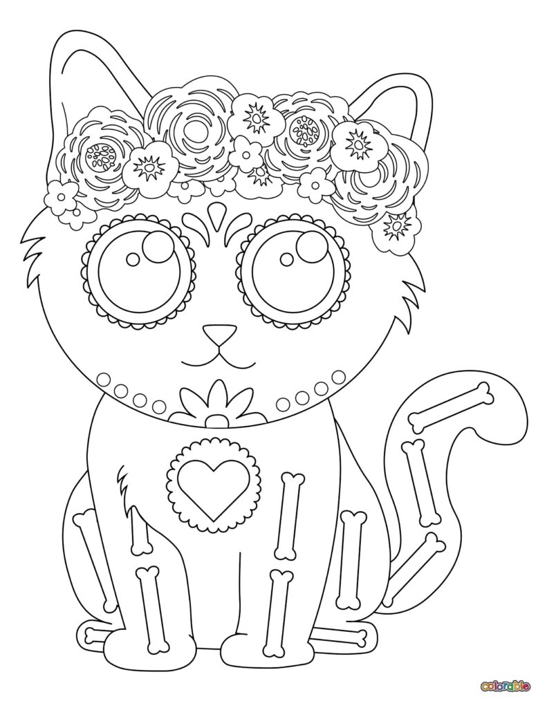 Printable-Dia-De-Los-Muertos-Coloring-Page-21