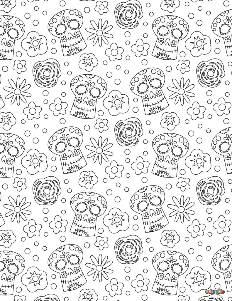 Printable-Dia-De-Los-Muertos-Coloring-Page-24