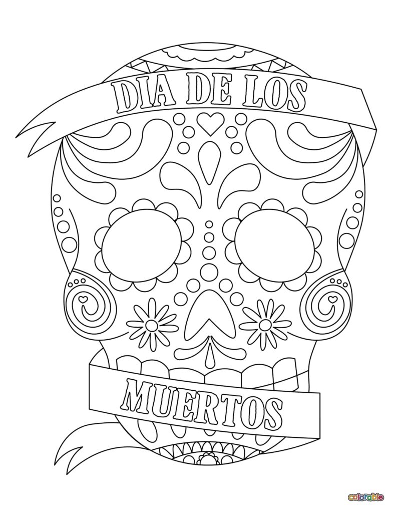 Printable-Dia-De-Los-Muertos-Coloring-Page-25