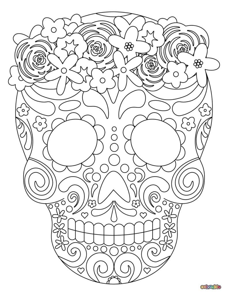 Printable-Dia-De-Los-Muertos-Coloring-Page-26
