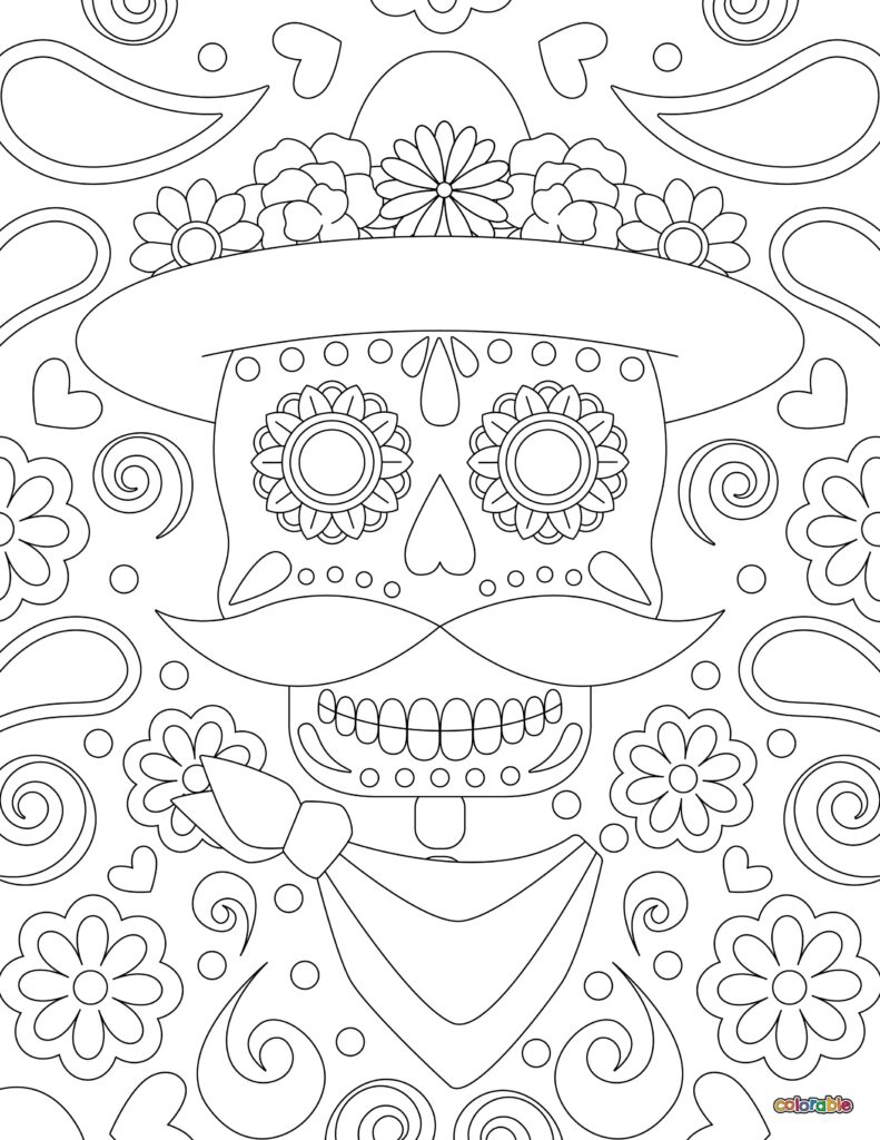 Printable-Dia-De-Los-Muertos-Coloring-Page-30