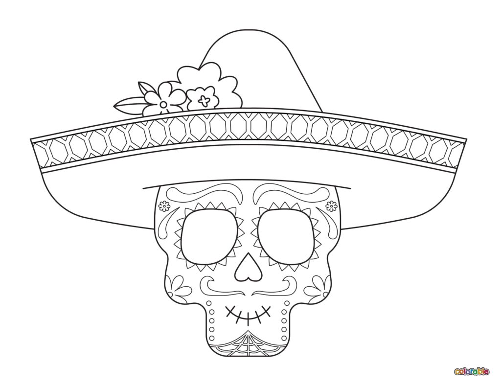 Printable-Dia-De-Los-Muertos-Coloring-Page-5