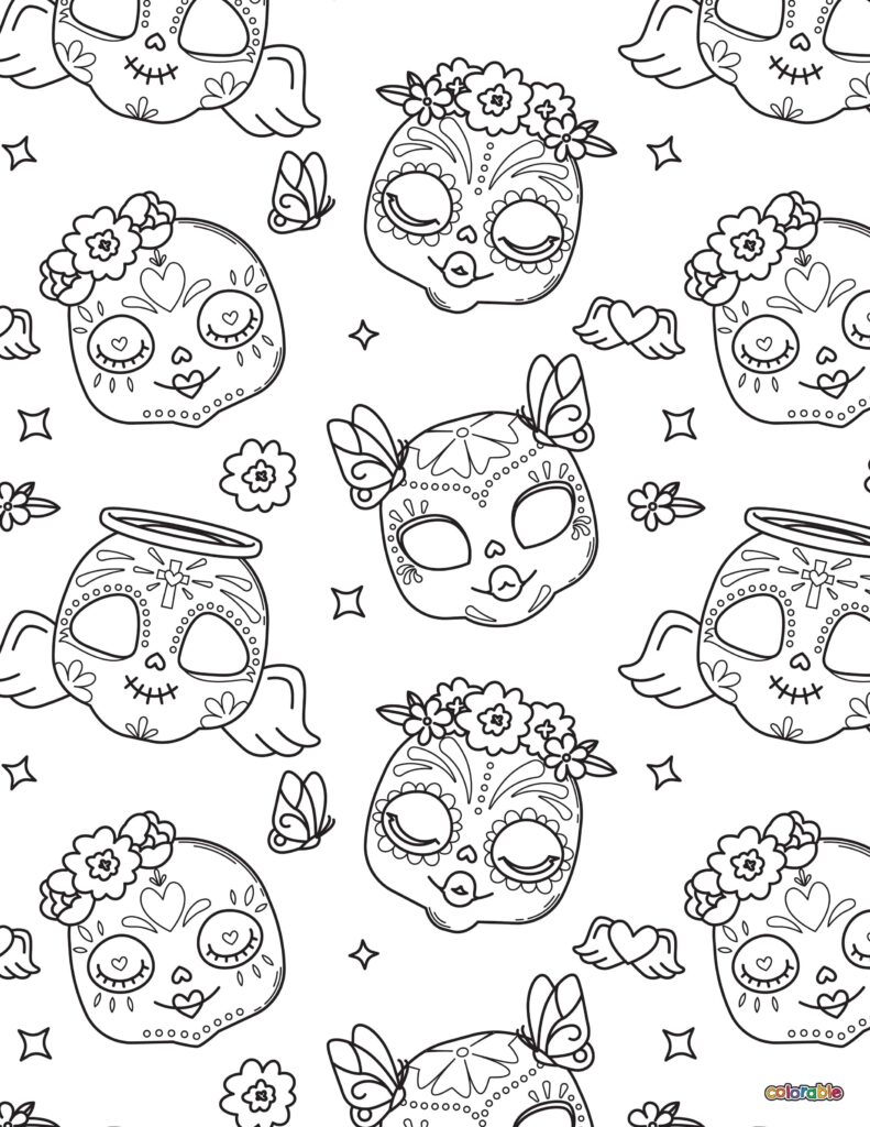 Printable-Dia-De-Los-Muertos-Coloring-Page-6